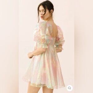 STORIA | Rainbow Babydoll Dress | L